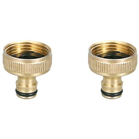 BAICCCF Robinet De Cuve De Récupération D'eau Connecteur De Robinet Avec Filetage G3/4 Pouces, Connecteur De Robinet Pour Un Débit D'eau élevé, Matériau En Cuivre Pur, Or, 2 Pièces 3 BAICCCF Robinet De Cuve De Récupération D'eau Connecteur De Robinet Avec Filetage G3/4 Pouces, Connecteur De Robinet Pour Un Débit D'eau élevé, Matériau En Cuivre Pur, Or, 2 Pièces