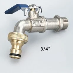 BAICCCF Robinet De Cuve De Récupération D'eau Connecteur De Robinet Avec Filetage G3/4 Pouces, Connecteur De Robinet Pour Un Débit D'eau élevé, Matériau En Cuivre Pur, Or, 2 Pièces 10 BAICCCF Robinet De Cuve De Récupération D'eau Connecteur De Robinet Avec Filetage G3/4 Pouces, Connecteur De Robinet Pour Un Débit D'eau élevé, Matériau En Cuivre Pur, Or, 2 Pièces -Promos Recuperation Magasin 64771394 4