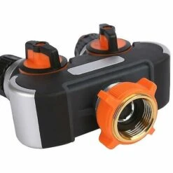 BAICCCF Robinet De Cuve De Récupération D'eau Distributeur D'arrosage à 2 Voies, Répartiteur De Tuyau D'arrosage, Connecteur De Tuyau D'arrosage, Débit D'eau Réglable, Idéal Pour Robinet Extérieur -Promos Recuperation Magasin 64771421 4