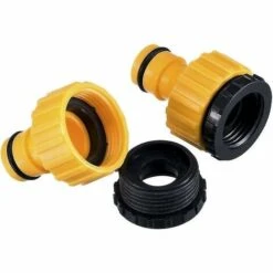 BAICCCF Robinet De Cuve De Récupération D'eau Lot De 2 Adaptateurs De Robinet Fileté En Plastique Bsp 2 En 1 Pour Tuyau De Robinet -Promos Recuperation Magasin 64771425 4