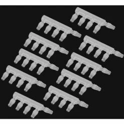 BAICCCF Robinet De Cuve De Récupération D'eau 10 Pièces Connecteurs De Tuyau D'air Transparents Pompe à Air D'aquarium Connecteur De Tuyau à Cinq Voies Pour Accessoire D'aquarium, 4.8mm -Promos Recuperation Magasin 64771443 3