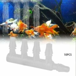 BAICCCF Robinet De Cuve De Récupération D'eau 10 Pièces Connecteurs De Tuyau D'air Transparents Pompe à Air D'aquarium Connecteur De Tuyau à Cinq Voies Pour Accessoire D'aquarium, 4.8mm -Promos Recuperation Magasin 64771443 4