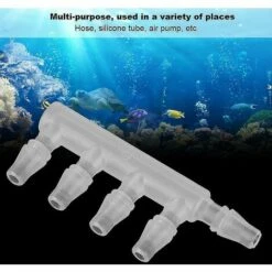 BAICCCF Robinet De Cuve De Récupération D'eau 10 Pièces Connecteurs De Tuyau D'air Transparents Pompe à Air D'aquarium Connecteur De Tuyau à Cinq Voies Pour Accessoire D'aquarium, 4.8mm -Promos Recuperation Magasin 64771443 5