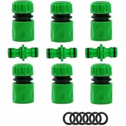 BAICCCF Robinet De Cuve De Récupération D'eau Connecteur De Tuyau D'arrosage Connecteur D'arrosage Accessoires De Tuyau (6 Connecteurs De Tuyau Rapides, 3 Connecteurs Mâles Doubles), Kit De Connexion Rapide Et Facile.