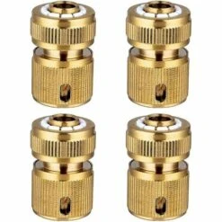 BAICCCF Autres Accessoires De Robinetterie 4 Connecteurs Rapides De Tuyau D'arrosage En Laiton, Connecteurs Rapides De Tuyau D'arrosage à Connecteur Rapide