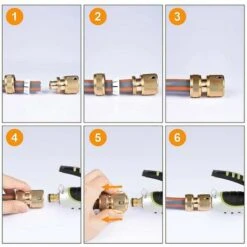BAICCCF Autres Accessoires De Robinetterie 4 Connecteurs Rapides De Tuyau D'arrosage En Laiton, Connecteurs Rapides De Tuyau D'arrosage à Connecteur Rapide -Promos Recuperation Magasin 64771449 5