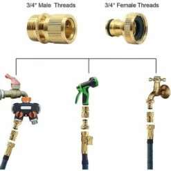 BAICCCF Robinet De Cuve De Récupération D'eau Tuyau D'arrosage Raccord Rapide Tuyau D'arrosage Extensible Connecteur Adaptateur Mâle à Femelle Pour Robinet Et Jet, 2 Ensembles 9 BAICCCF Robinet De Cuve De Récupération D'eau Tuyau D'arrosage Raccord Rapide Tuyau D'arrosage Extensible Connecteur Adaptateur Mâle à Femelle Pour Robinet Et Jet, 2 Ensembles -Promos Recuperation Magasin 64771461 3