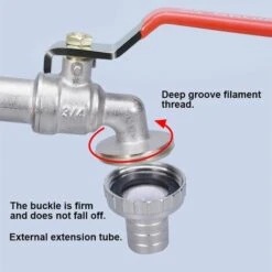 MONLY Adaptateur De Réservoir Pour Connecteur Fileté IBC 1/2", Robinet De Collecteur De Pluie De Robinet De Réservoir 1000L, Robinet De Sortie De Robinet -Promos Recuperation Magasin 64852230 3