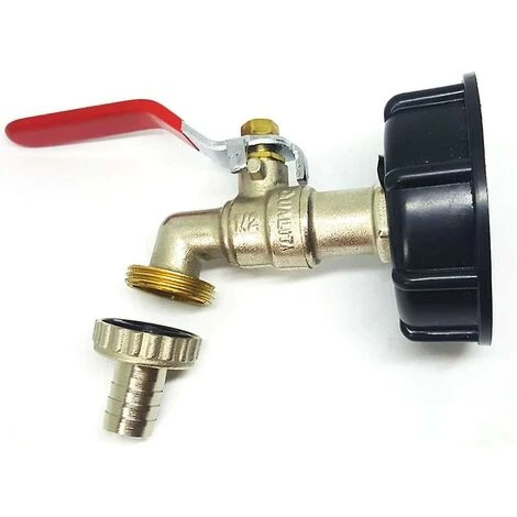 DONTODENT Adaptateur Ibc 1000 L Adaptateur Récepteur S60x6 Adaptateur De Réservoir Pour Robinet De Jardin En Laiton 1,27 Cm Raccord De Tuyau De Mazout 4 DONTODENT Adaptateur Ibc 1000 L Adaptateur Récepteur S60x6 Adaptateur De Réservoir Pour Robinet De Jardin En Laiton 1,27 Cm Raccord De Tuyau De Mazout – Image 2