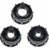 CESIèCLEFOU Adaptateur De Réservoir De Vidange Plastique Eau Réservoir Couvercle Adaptateur En S60x6 IBC Adaptateurs Raccords Filetages Épais Robinets （1/2 3/4 1 Pouce Noir 3 Pièces）Lefou -Promos Recuperation Magasin 65642142 1