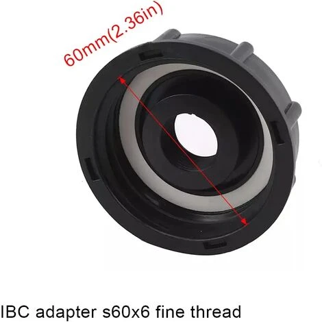CESIèCLEFOU Adaptateur De Réservoir De Vidange Plastique Eau Réservoir Couvercle Adaptateur En S60x6 IBC Adaptateurs Raccords Filetages Épais Robinets (1/2 3/4 1 Pouce Noir 3 Pièces)Lefou 5 CESIèCLEFOU Adaptateur De Réservoir De Vidange Plastique Eau Réservoir Couvercle Adaptateur En S60x6 IBC Adaptateurs Raccords Filetages Épais Robinets (1/2 3/4 1 Pouce Noir 3 Pièces)Lefou – Image 3