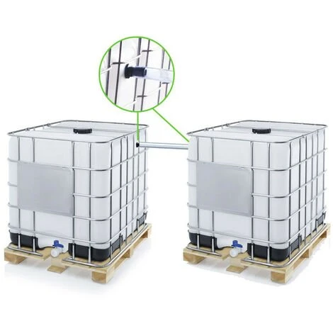 MULTICUVES Kit ECO De Couplage De 2 Cuves 1000 L - Ø 25 Mm - Tuyau 2 M 3 MULTICUVES Kit ECO De Couplage De 2 Cuves 1000 L - Ø 25 Mm - Tuyau 2 M