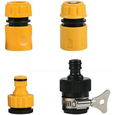 Deckon Jeu De Raccords Pour Tuyaux De Jardin En Plastique Y Compris Connecteur à Dégagement Rapide Raccord De Robinet à Raccord Fileté 1/2 '' 3/4 'et Connecteur De Robinet Rond Pour Jardin Et Maison 4 Deckon Jeu De Raccords Pour Tuyaux De Jardin En Plastique Y Compris Connecteur à Dégagement Rapide Raccord De Robinet à Raccord Fileté 1/2 '' 3/4 'et Connecteur De Robinet Rond Pour Jardin Et Maison – Image 2
