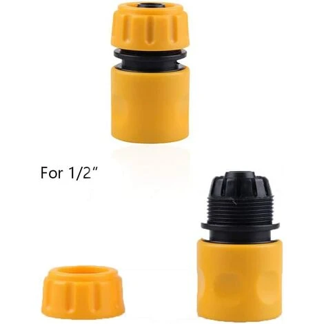 Deckon Jeu De Raccords Pour Tuyaux De Jardin En Plastique Y Compris Connecteur à Dégagement Rapide Raccord De Robinet à Raccord Fileté 1/2 '' 3/4 'et Connecteur De Robinet Rond Pour Jardin Et Maison 6 Deckon Jeu De Raccords Pour Tuyaux De Jardin En Plastique Y Compris Connecteur à Dégagement Rapide Raccord De Robinet à Raccord Fileté 1/2 '' 3/4 'et Connecteur De Robinet Rond Pour Jardin Et Maison – Image 4