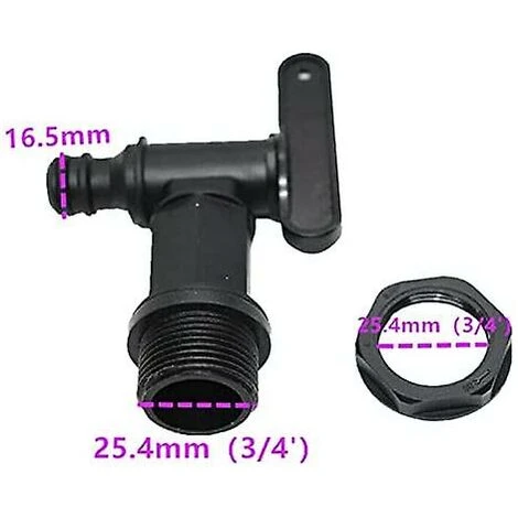 Cisea Robinet De Réservoir En Plastique 1000l, Adaptateur De Boîte De Stockage D'eau Ibc, Adaptateur De Robinet De Tuyau D'arrosage, Pour Collecteur D'eau De Pluie, Réservoir De Carburant (cuivre) 5 Cisea Robinet De Réservoir En Plastique 1000l, Adaptateur De Boîte De Stockage D'eau Ibc, Adaptateur De Robinet De Tuyau D'arrosage, Pour Collecteur D'eau De Pluie, Réservoir De Carburant (cuivre) – Image 3