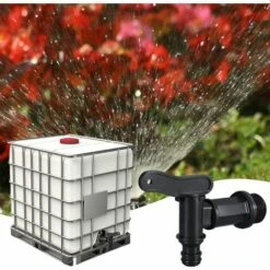 YEURIé Robinet Cuve Plastique,Adaptateur De Boîte De Rangement D'eau IBC,Adaptateur Robinet Tuyau Arrosage,pour Recuperateur Eau De Pluie, Recuperateur D Eau De Pluie, 3/4" 10 YEURIé Robinet Cuve Plastique,Adaptateur De Boîte De Rangement D'eau IBC,Adaptateur Robinet Tuyau Arrosage,pour Recuperateur Eau De Pluie, Recuperateur D Eau De Pluie, 3/4" -Promos Recuperation Magasin 66175027 4
