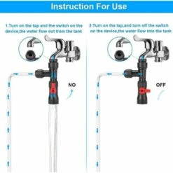 BAICCCF Robinet De Cuve De Récupération D'eau 1 Pièces Auto Aquarium Changeur D'eau Kit Adaptateur De Robinet Pompe De Changement D'eau Outils De Nettoyage Nettoyeur De Réservoir De Poisson 11 BAICCCF Robinet De Cuve De Récupération D'eau 1 Pièces Auto Aquarium Changeur D'eau Kit Adaptateur De Robinet Pompe De Changement D'eau Outils De Nettoyage Nettoyeur De Réservoir De Poisson -Promos Recuperation Magasin 66995056 5