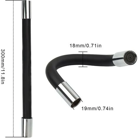BAICCCF Robinet De Cuve De Récupération D'eau 1pcs T-audace Extension De Robinet 360 Robinet D'eau Pivotant, Aérateur De Robinet De Cuisine à Manchon En Silicone épaissi, Pour Cuisine, Salle De Bain, Adaptateurs De Robinet D'évier 4 BAICCCF Robinet De Cuve De Récupération D'eau 1pcs T-audace Extension De Robinet 360 Robinet D'eau Pivotant, Aérateur De Robinet De Cuisine à Manchon En Silicone épaissi, Pour Cuisine, Salle De Bain, Adaptateurs De Robinet D'évier – Image 2
