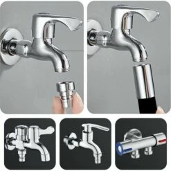BAICCCF Robinet De Cuve De Récupération D'eau 1pcs T-audace Extension De Robinet 360 Robinet D'eau Pivotant, Aérateur De Robinet De Cuisine à Manchon En Silicone épaissi, Pour Cuisine, Salle De Bain, Adaptateurs De Robinet D'évier 8 BAICCCF Robinet De Cuve De Récupération D'eau 1pcs T-audace Extension De Robinet 360 Robinet D'eau Pivotant, Aérateur De Robinet De Cuisine à Manchon En Silicone épaissi, Pour Cuisine, Salle De Bain, Adaptateurs De Robinet D'évier -Promos Recuperation Magasin 66995133 3