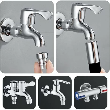 BAICCCF Robinet De Cuve De Récupération D'eau 1pcs T-audace Extension De Robinet 360 Robinet D'eau Pivotant, Aérateur De Robinet De Cuisine à Manchon En Silicone épaissi, Pour Cuisine, Salle De Bain, Adaptateurs De Robinet D'évier 5 BAICCCF Robinet De Cuve De Récupération D'eau 1pcs T-audace Extension De Robinet 360 Robinet D'eau Pivotant, Aérateur De Robinet De Cuisine à Manchon En Silicone épaissi, Pour Cuisine, Salle De Bain, Adaptateurs De Robinet D'évier – Image 3
