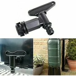 BAICCCF Robinet De Cuve De Récupération D'eau Robinet De Réservoir 1 Pièces, Adaptateur De Boîte De Stockage D'eau Ibc, Adaptateur De Robinet De Tuyau D'arrosage, Pour Collecteur D'eau De Pluie, Réservoir De Carburant -Promos Recuperation Magasin 66995343 4