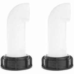 BAICCCF Robinet De Cuve De Récupération D'eau Adaptateur De Réservoir D'eau 2 Pièces, Vanne De Réservoir D'eau, Adaptateur De Réservoir De Vidange Ibc Pour Réservoirs D'eau Ibc, Vannes De Tonnage, Irrigation Agricole, Pipelines, Plastique, 6