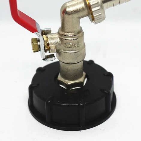 BAICCCF Robinet De Cuve De Récupération D'eau Pièces Adaptateur 1000, Adaptateur De Réservoir Ibc S60x6 Adaptateur De Réservoir Pour Robinet De Jardin En Laiton 1.27cm Tuyau De Mazout 5 BAICCCF Robinet De Cuve De Récupération D'eau Pièces Adaptateur 1000, Adaptateur De Réservoir Ibc S60x6 Adaptateur De Réservoir Pour Robinet De Jardin En Laiton 1.27cm Tuyau De Mazout – Image 3