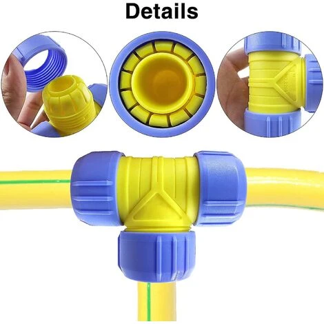 BAICCCF Robinet De Cuve De Récupération D'eau Lot De 2 Adaptateurs De Robinet De Tuyau D'arrosage, Connecteur De Tuyau D'arrosage, Pour Raccords De Tuyau Rapides De Robinet De Tuyau D'arrosage 4 BAICCCF Robinet De Cuve De Récupération D'eau Lot De 2 Adaptateurs De Robinet De Tuyau D'arrosage, Connecteur De Tuyau D'arrosage, Pour Raccords De Tuyau Rapides De Robinet De Tuyau D'arrosage – Image 2