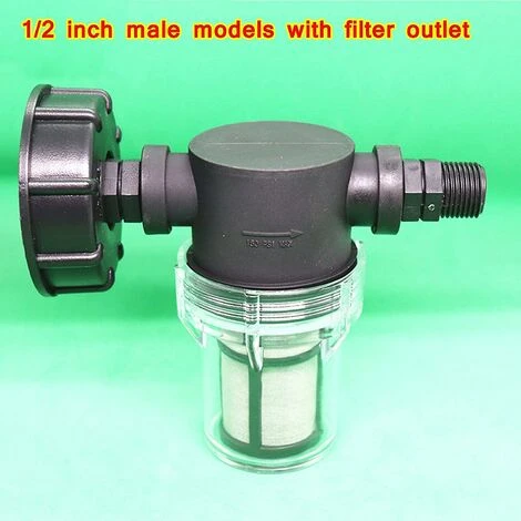 BAICCCF Robinet De Cuve De Récupération D'eau 1pcs 1/2 '' Filetage Extérieur Raccord De Robinet Réservoir 1000 L Joint De Tuyau D'arrosage Pour Collecteurs D'eau De Pluie Avec Fonction De Filtre, Adaptateur De Réservoir D'eau S60x6 Ibc 6 BAICCCF Robinet De Cuve De Récupération D'eau 1pcs 1/2 '' Filetage Extérieur Raccord De Robinet Réservoir 1000 L Joint De Tuyau D'arrosage Pour Collecteurs D'eau De Pluie Avec Fonction De Filtre, Adaptateur De Réservoir D'eau S60x6 Ibc – Image 4