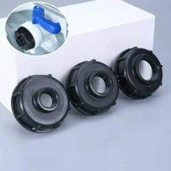 BAICCCF Robinet De Cuve De Récupération D'eau Pièces Adaptateur De Réservoir De Vidange Ibc Adaptateur De Couvercle De Réservoir D'eau En Plastique Vers Adaptateurs S60x6 Ibc Raccords Filetages épais Robinets 1/2 3/4 1 Pouce Noir -Promos Recuperation Magasin 66995487 3