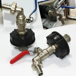 YEURIé 2 Pièces IBC Bouchon De Réservoir,S60x6 IBC Raccord/Bouchon Mamelon,1/2" Diamètre De Sortie,Diamètre D'entrée 60 Mm Pour Vanne De Tonne IBC - Noir -Promos Recuperation Magasin 67355110 5