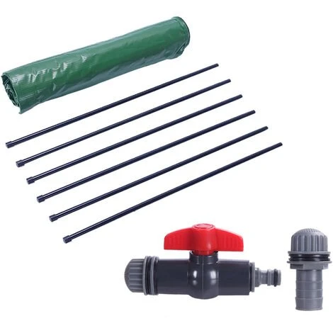 GROSMONDE 190L Récupérateur D'eau De Pluie Portable Vert 7 GROSMONDE 190L Récupérateur D'eau De Pluie Portable Vert – Image 5