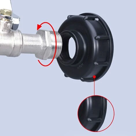 KARTOKNER Robinet Cuve Avec Adaptateur Robinet Arrosage, S60X6 IBC Raccord Robinet, Robinet De Jardin Pour Recuperateur Eau De Pluie (Mélangeur En Alliage 1/2" + Bec En Alliage) 7 KARTOKNER Robinet Cuve Avec Adaptateur Robinet Arrosage, S60X6 IBC Raccord Robinet, Robinet De Jardin Pour Recuperateur Eau De Pluie (Mélangeur En Alliage 1/2" + Bec En Alliage) – Image 5