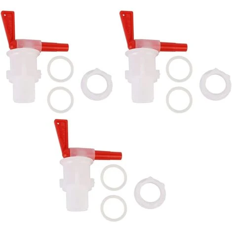 ENLENK 3pcs Ménage Brassage Bière Seau En Plastique Distributeur De Robinet En Plastique Rouge Robinet De Bière Distributeur De Bière 3 ENLENK 3pcs Ménage Brassage Bière Seau En Plastique Distributeur De Robinet En Plastique Rouge Robinet De Bière Distributeur De Bière