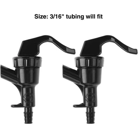 FLYME Robinet De Pique-nique En Plastique Robinet De Bière Robinet De Bière Robinet De Distributeur De Liquide Déconnecte Le Robinet De Seau D'embouteillage De Fût De Robinet Noir Pour Homebrew 4 FLYME Robinet De Pique-nique En Plastique Robinet De Bière Robinet De Bière Robinet De Distributeur De Liquide Déconnecte Le Robinet De Seau D'embouteillage De Fût De Robinet Noir Pour Homebrew – Image 2