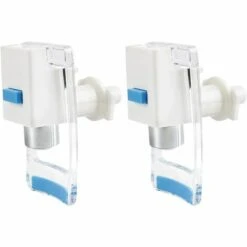 FLYME Refroidisseur Eau Robinet Plastique Distributeur Eau Nettoyer Robinet Convient Adaptateur Universel Chaud Froid Eau Robinet Remplacement Bleu 2 Pcs