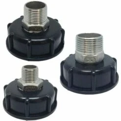 AOUGO 1000L IBC Adaptateur De Conteneur Fourre-tout Réservoir Adaptateur De Vidange Raccords De Bec En Acier Inoxydable Remplacement Irrigation Interrupteur Connecteurs Outils (3/4"inner Wire) -Promos Recuperation Magasin 67704204 4