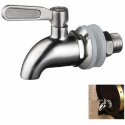 ENLENK Remplacement De Robinet De Distributeur De Boissons,Robinet De Tonneau Du Vin Et De La Bière Ou De Boisson En Acier Inoxydable, Inusable,16mm Robinet De Rechange Pour Distributeur 11 ENLENK Remplacement De Robinet De Distributeur De Boissons,Robinet De Tonneau Du Vin Et De La Bière Ou De Boisson En Acier Inoxydable, Inusable,16mm Robinet De Rechange Pour Distributeur -Promos Recuperation Magasin 67879906 5