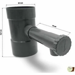 TERRE JARDIN Récupérateur Eau De Pluie Ø 80 Mm -Promos Recuperation Magasin 8261 3